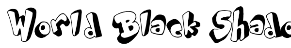 World Black Shadow font preview